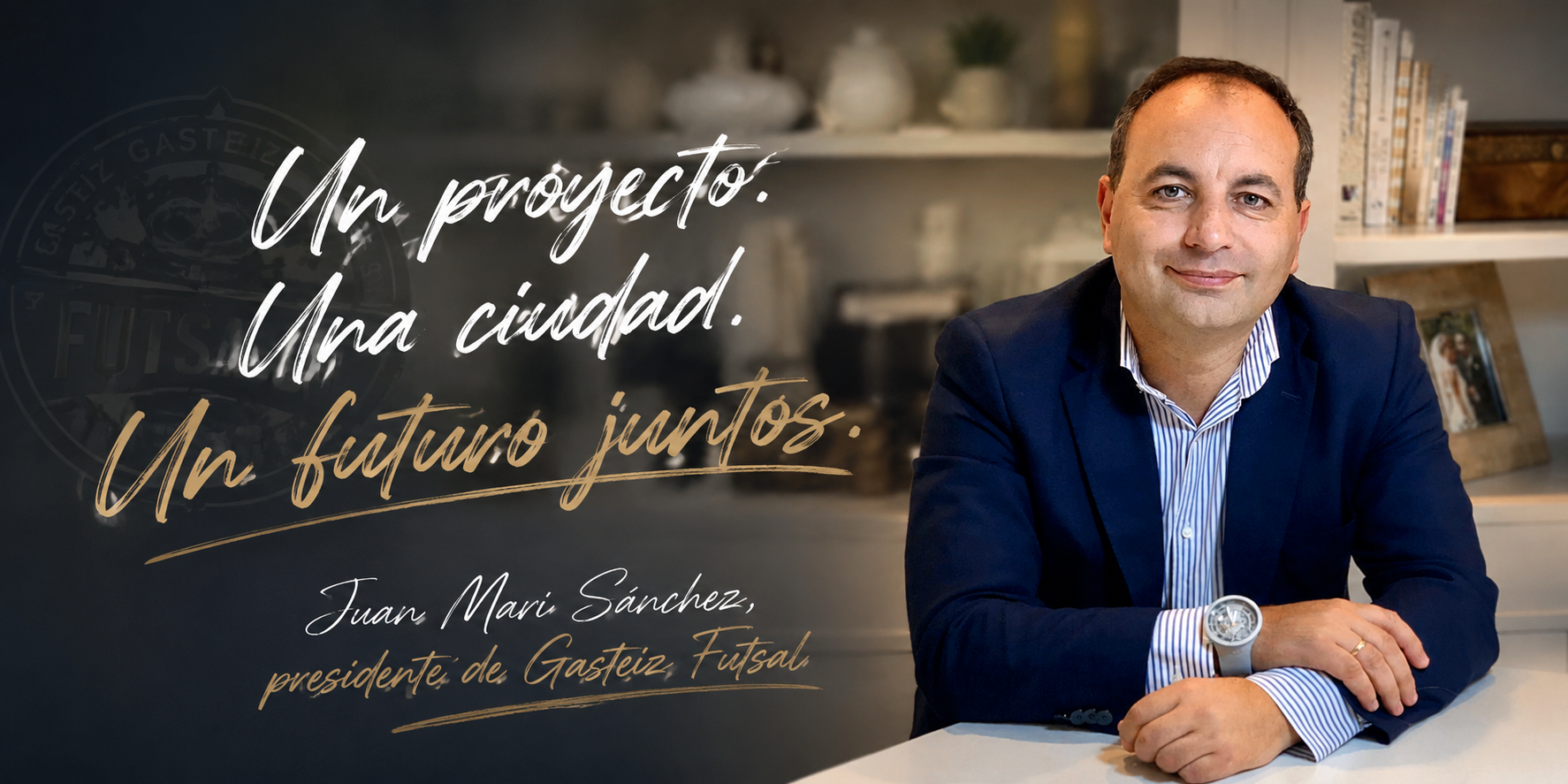 Juan Mari sánchez, primer presidente de Gasteiz Futsal